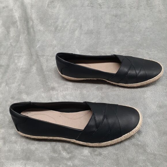 Clarks Ultimate Comfort Collection Danelly Shine Black Leather Size 10 NWOB - Picture 4 of 8
